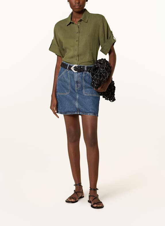 RIANI Linnen overhemdblouse KAKI