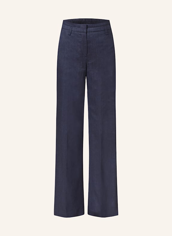 RIANI Marlenehose mit Leinen in Jeansoptik DUNKELBLAU