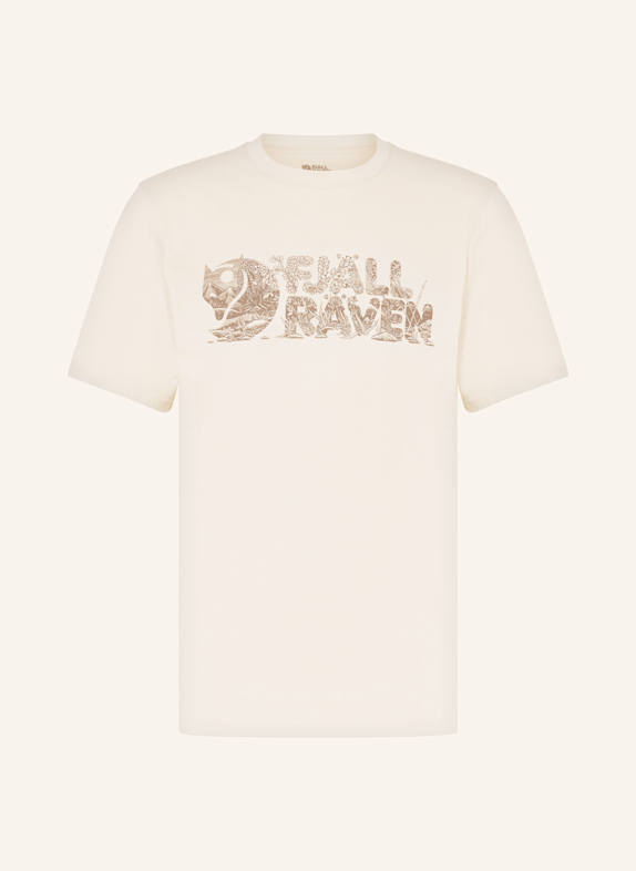 FJÄLLRÄVEN T-shirt LUSH KREMOWY/ BRĄZOWY