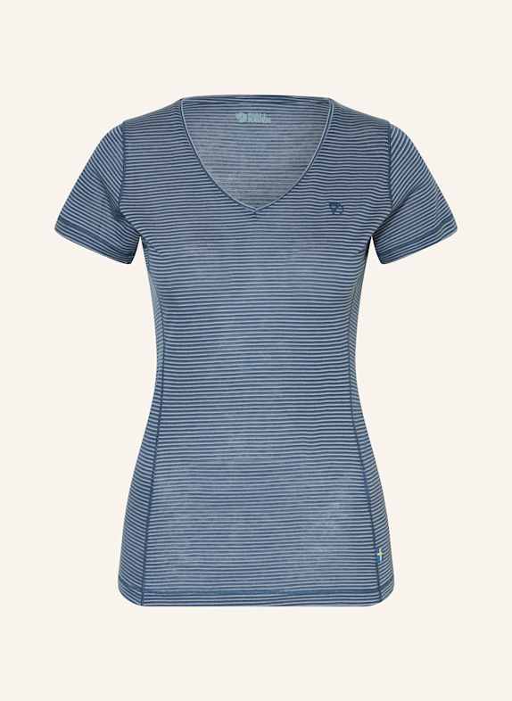 FJÄLLRÄVEN T-shirt ABISKO COOL GRANATOWY/ JASNONIEBIESKI/ NIEBIESKI