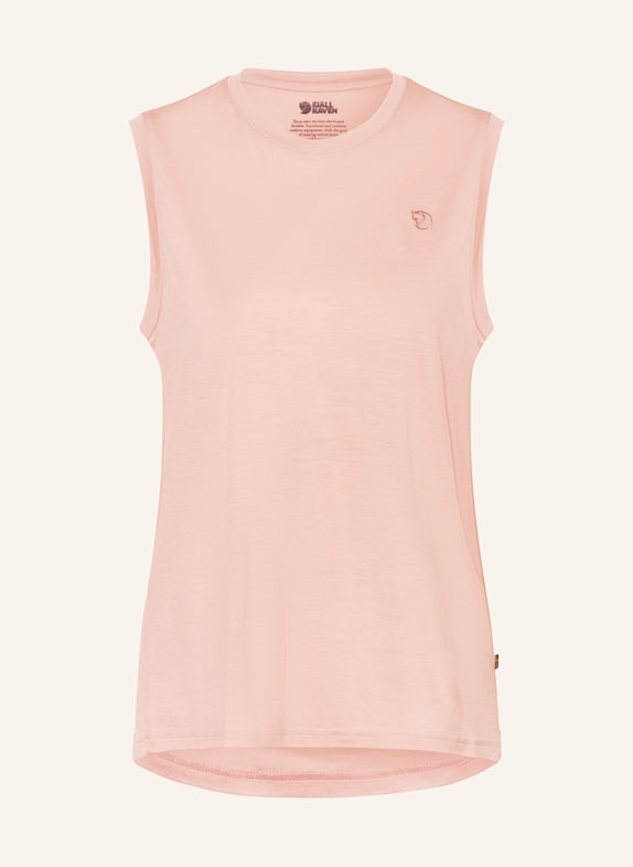 FJÄLLRÄVEN Tank top ABISKO BLADORÓŻOWY