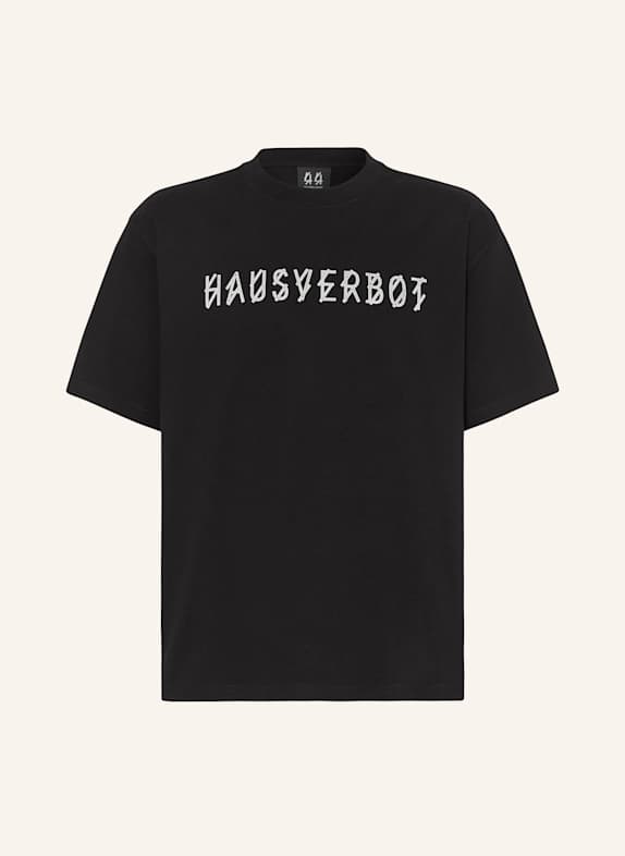 44 LABEL GROUP T-shirt HAUSVERBOT CZARNY/ ECRU