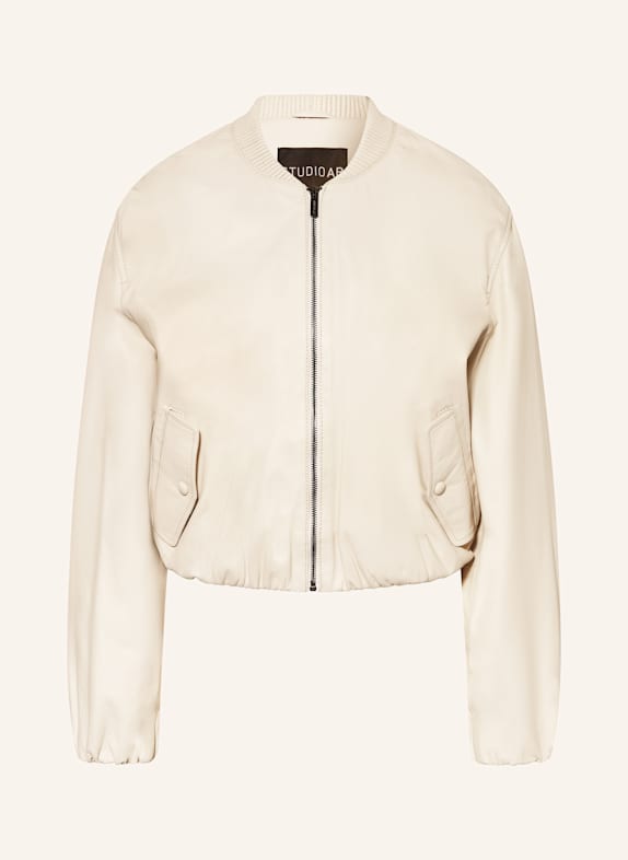 STUDIO AR Jacke XENIA in Lederoptik WEISS