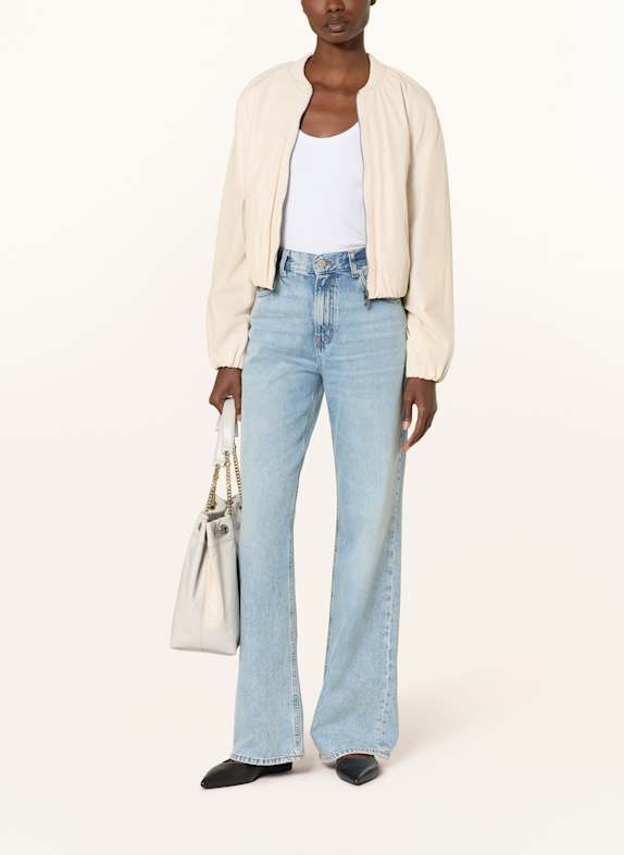 STUDIO AR Veste XENIA aspect cuir BLANC