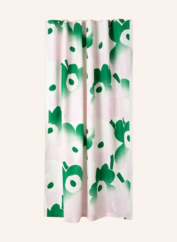 marimekko Duschvorhang UNIKKO HÄIVÄHDYS ECRU/ HELLROSA/ GRÜN