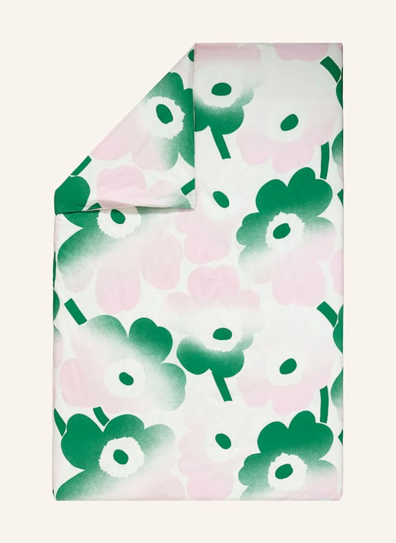 marimekko Bettbezug UNIKKO HÄIVÄHDYS ECRU/ GRÜN/ HELLROSA