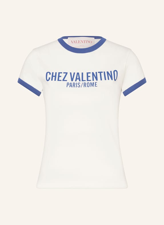 VALENTINO T-Shirt WEISS/ BLAU