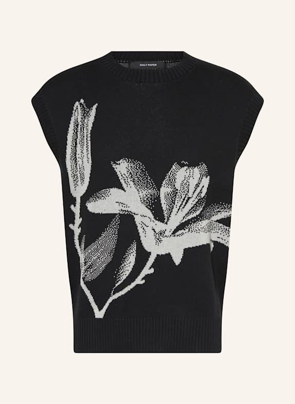 DAILY PAPER Sweater vest SPENCER BLACK/ GRAY