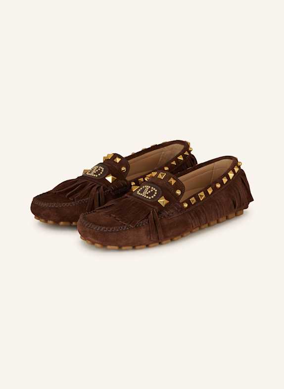 VALENTINO GARAVANI Slipper DRIVER BRAUN