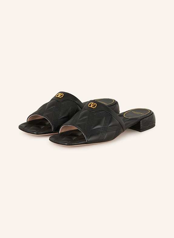 VALENTINO GARAVANI Mules QUILTIE 67 SCHWARZ