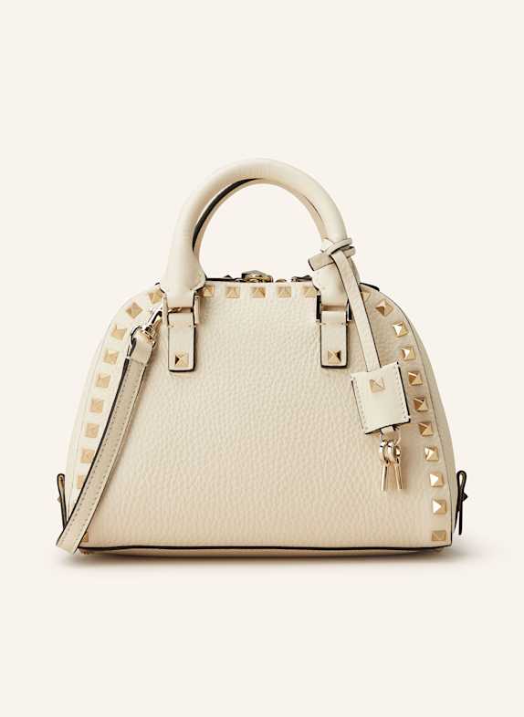 VALENTINO GARAVANI Handtasche ROCKSTUD mit Nieten CREME