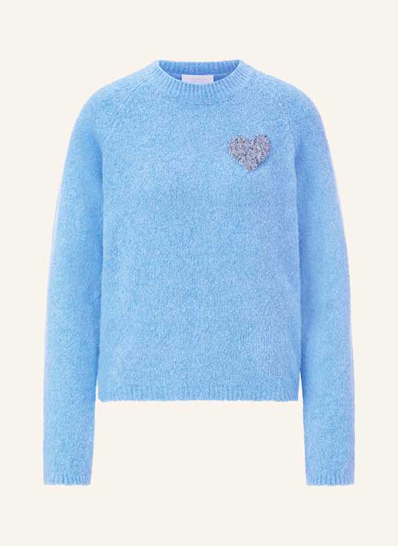 rich&royal Pullover mit Glitzergarn HELLBLAU