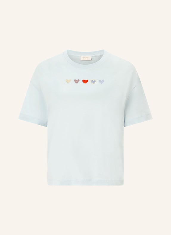 Rich & Royal T-Shirt mit Schmucksteinen TÜRKIS