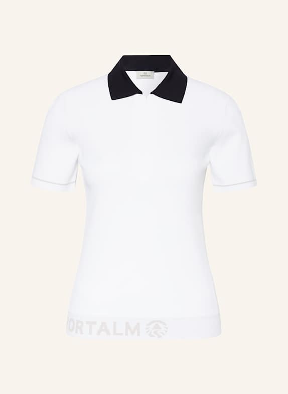 SPORTALM Funktions-Poloshirt WEISS/ SCHWARZ