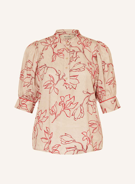 MOS MOSH Blusenshirt MMELEANA BEIGE/ ROT