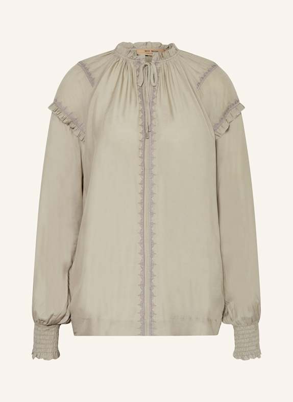 MOS MOSH Blusenshirt MMMARB mit Rüschen KHAKI