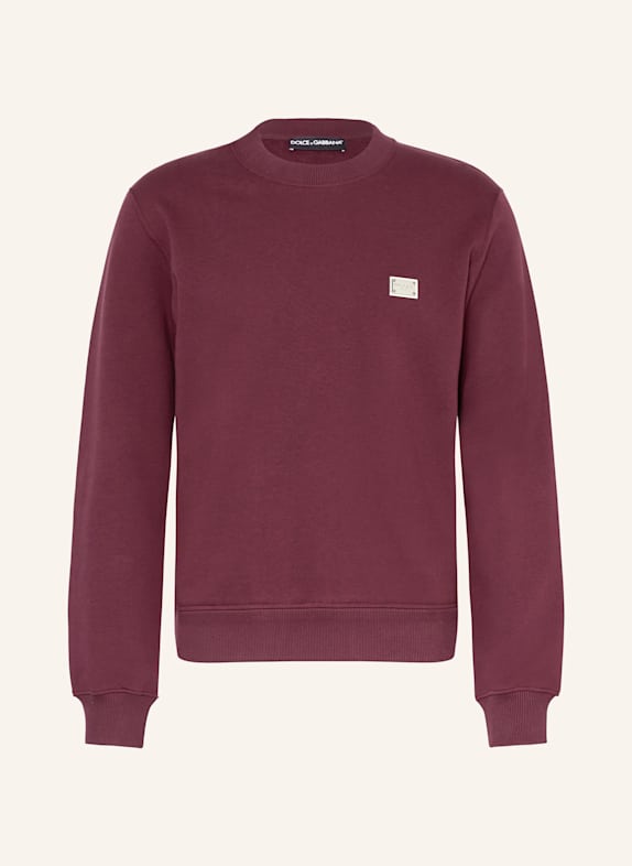DOLCE & GABBANA Sweatshirt DUNKELROT