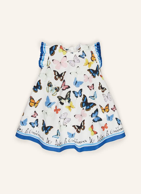 DOLCE & GABBANA Set: Kleid und Hose WEISS/ HELLROSA/ BLAU