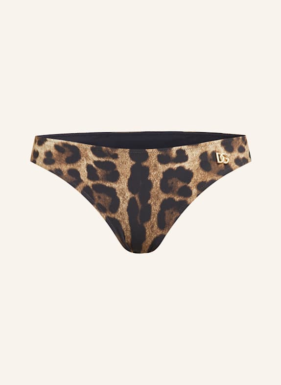 DOLCE & GABBANA Basic-Bikini-Hose LEO NEW SCHWARZ/ BRAUN/ HELLBRAUN