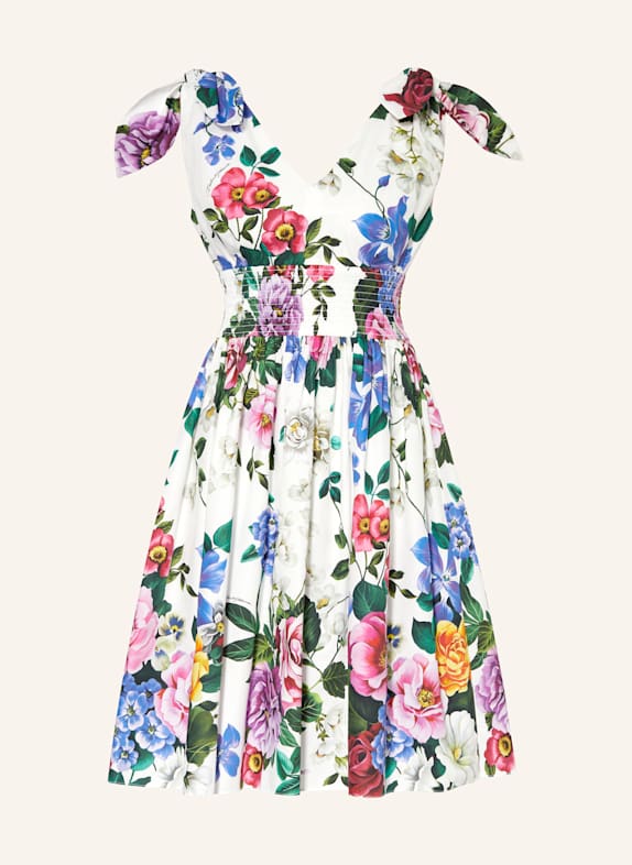 DOLCE & GABBANA Kleid WEISS/ BLAU/ GRÜN
