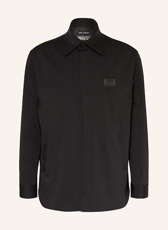 DOLCE & GABBANA Jersey-Overjacket SCHWARZ