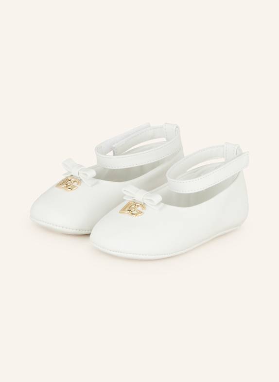 DOLCE & GABBANA Krabbelschuhe WEISS