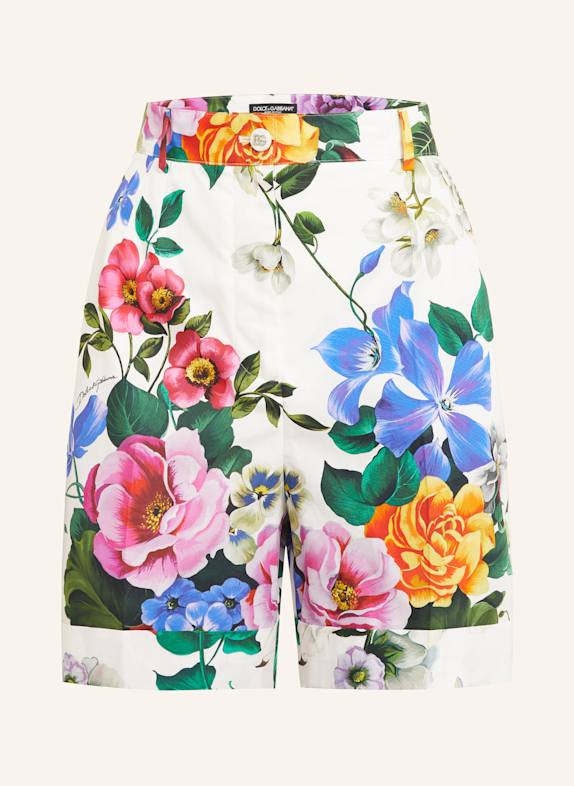 DOLCE & GABBANA Shorts WEISS/ GRÜN/ BLAU