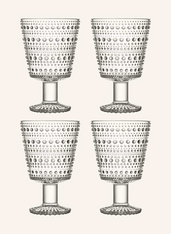 iittala 4-tlg. Set Trinkgläser KASTEHELMI WEISS