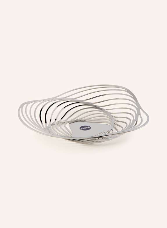 ALESSI Korbschale TRINITY SILBER