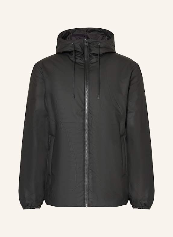 RAINS Regenjacke LOHJA LONG SCHWARZ