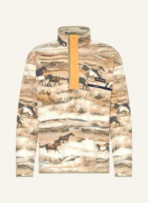 Columbia Fleece half-zip sweater HELVETIA™ II BEIGE/ CREAM/ DARK GRAY
