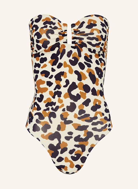ERES Bandenau-Badeanzug POSIDONIA CREME/ SCHWARZ/ BRAUN