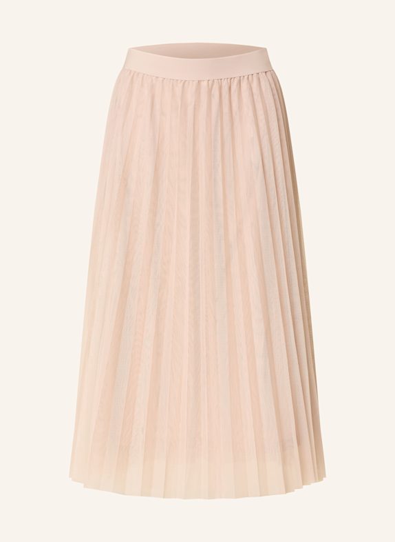 BETTY&CO Plisseerock aus Mesh BEIGE