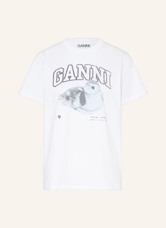 GANNI T-shirt WHITE