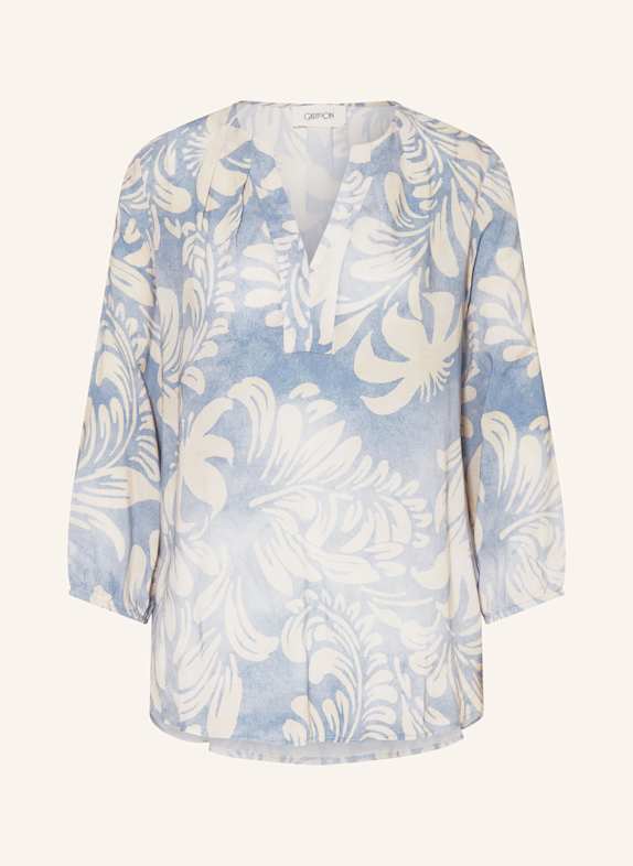 CARTOON Blusenshirt mit 3/4-Arm BLAU/ ECRU