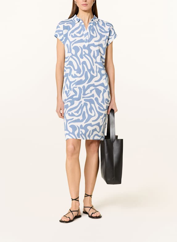 CARTOON Hemdblusenkleid WEISS/ HELLBLAU