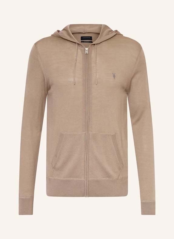 ALLSAINTS Pletený kardigan MODE SVĚTLE HNĚDÁ