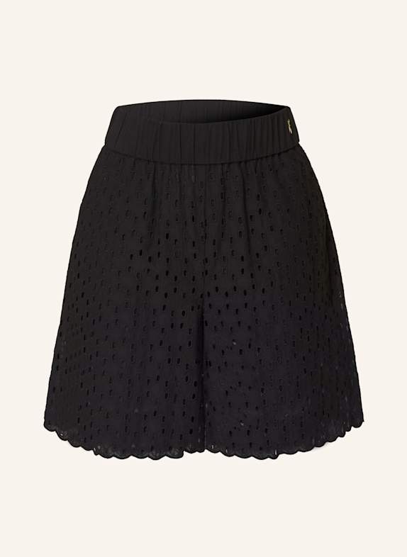 PATRIZIA PEPE Bermudas aus Lochspitze SCHWARZ