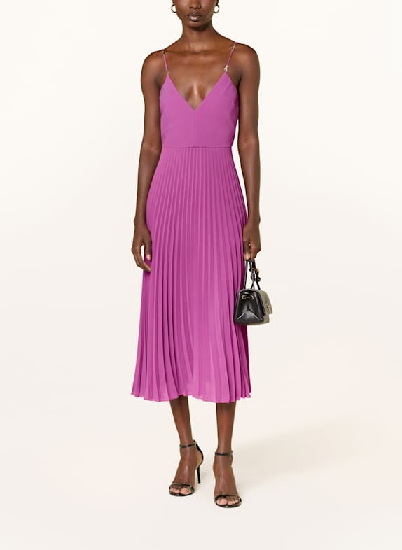 PATRIZIA PEPE Cocktailkleid ABITO mit Plissees FUCHSIA