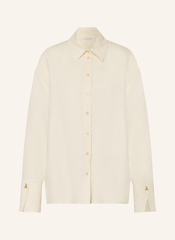 PATRIZIA PEPE Hemdbluse CAMICIA mit Leinen CREME