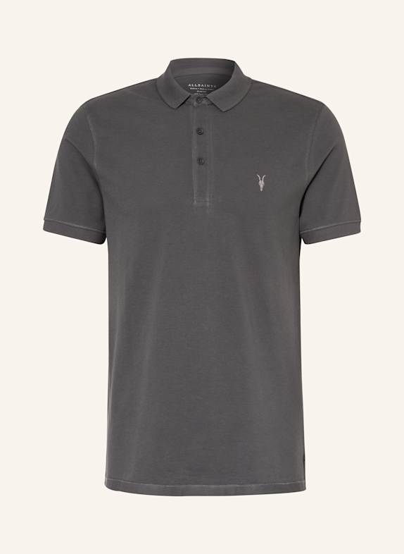 ALLSAINTS Polokošile z piké REFORM Slim Fit TMAVĚ ŠEDÁ