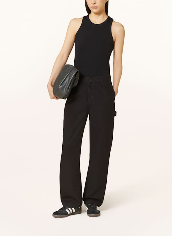 carhartt WIP Pantalon cargo W' PIERCE 8902 black rinsed