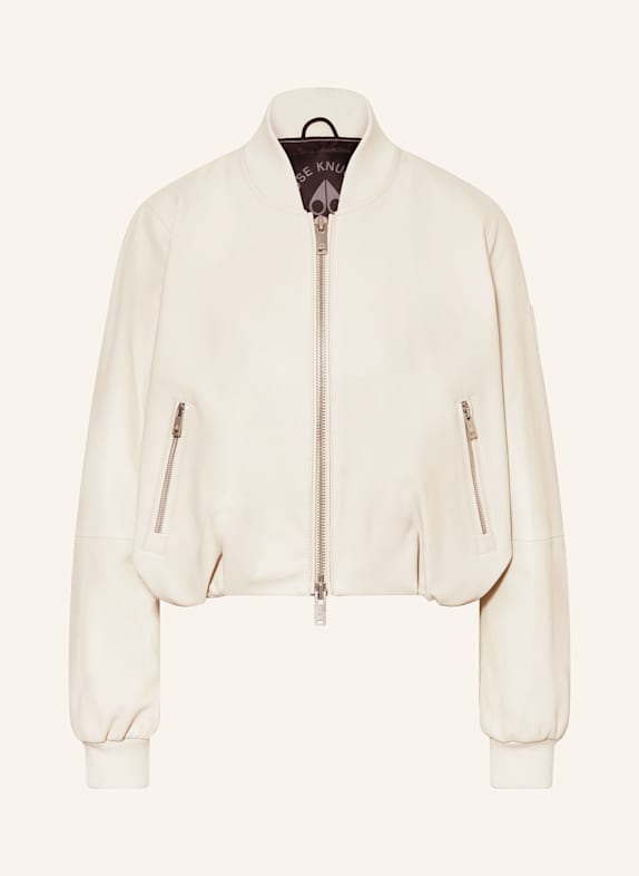 MOOSE KNUCKLES Lederblouson CARDIN CREME