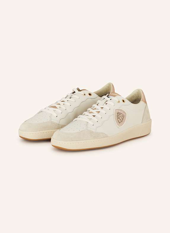 Blauer Sneaker OLYMPIA mit Schmucksteinen NUDE