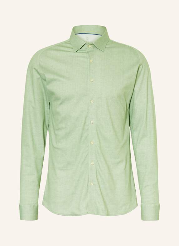 DESOTO Jerseyhemd Slim Fit HELLGRÜN