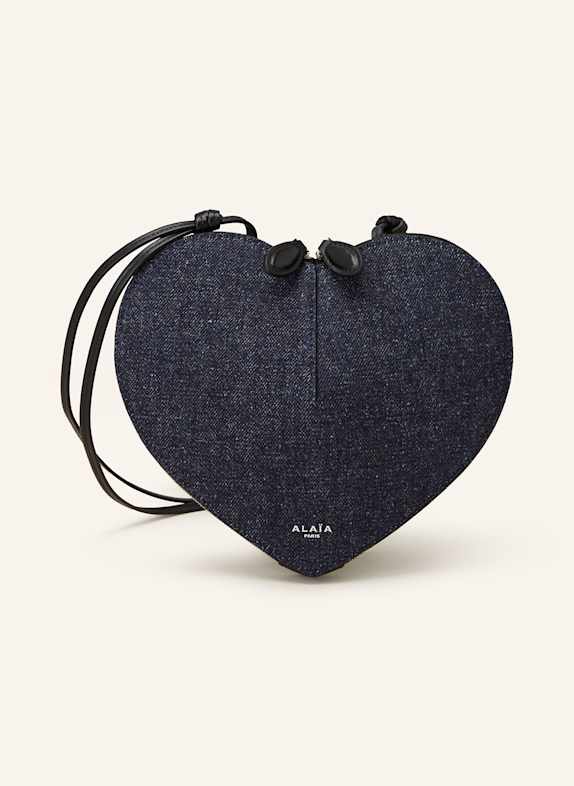 ALAÏA Umhängetasche LE COEUR in Jeansoptik DUNKELBLAU
