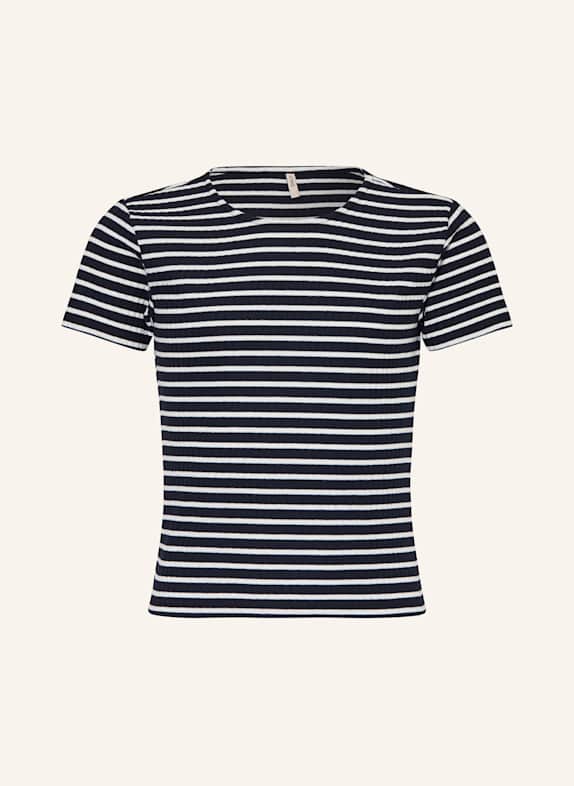 ONLY T-Shirt DUNKELBLAU/ WEISS