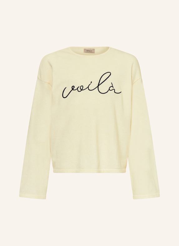 ONLY Pullover CREME/ SCHWARZ