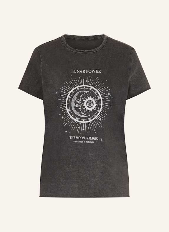 ONLY T-Shirt SCHWARZ / SILBER