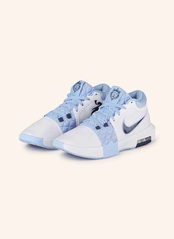 Nike Basketballschuhe LEBRON WITNESS VIII WEISS/ HELLBLAU